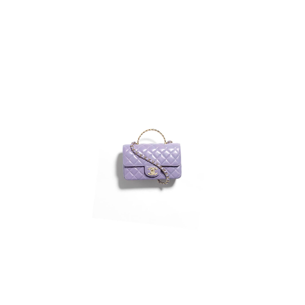 Ch*el mini flap bag with top handle
